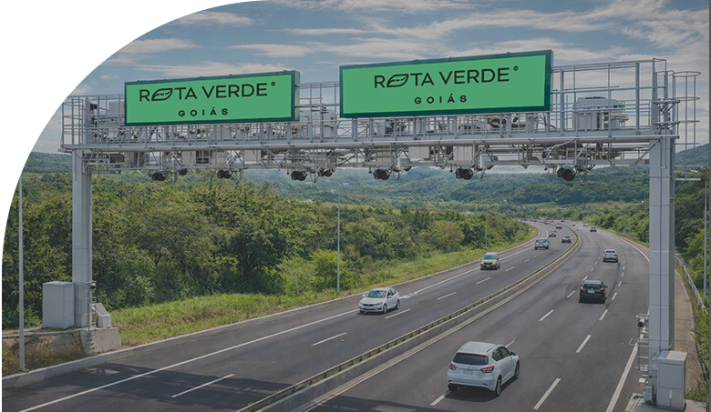 Pórtico de pedágio Rota Verde